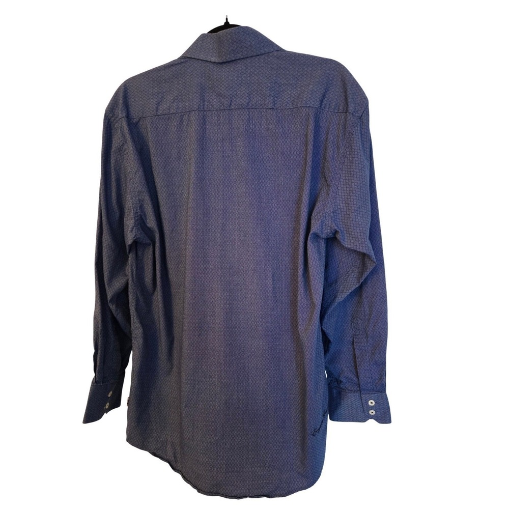 English Laundry Blue Patterned Button-Down Dadcor… - image 3